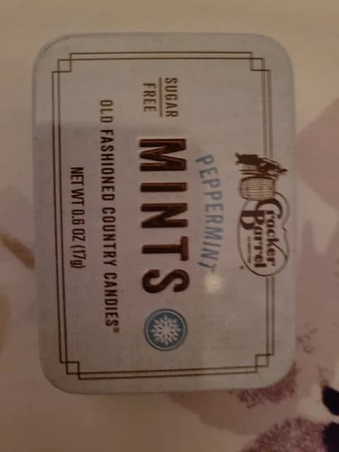 Cracker Barrel Sugar Free Peppermint Mints