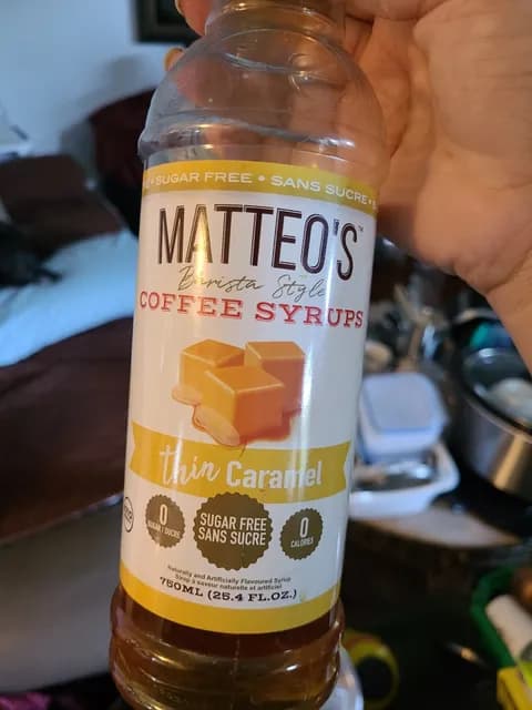 Matteo'S Barista Style Thin Caramel Coffee Syrups