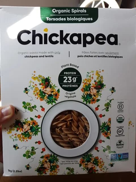 Chickapea Organic Spirals Pasta