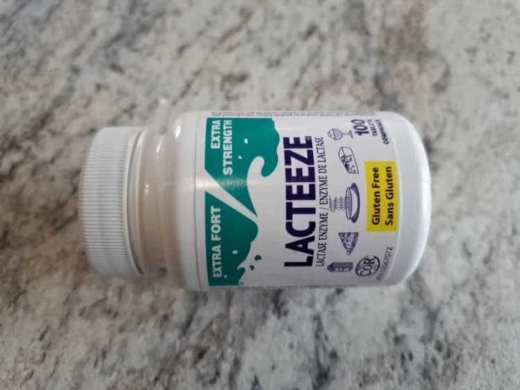 Lacteeze Gluten Free Extra Strength Lactase Enzyme