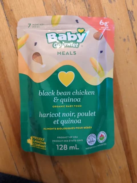 Baby Gourmet Meals Black Bean Chicken & Quinoa
