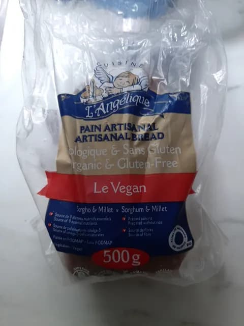 Cuisine L'Angelique Organic & Gluten-Free Le Vegan Artisanal Bread