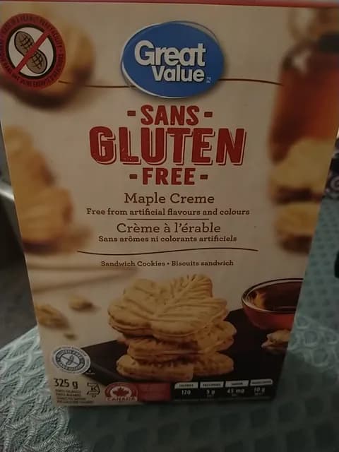 Great Value Maple Creme Sandwich Cookies
