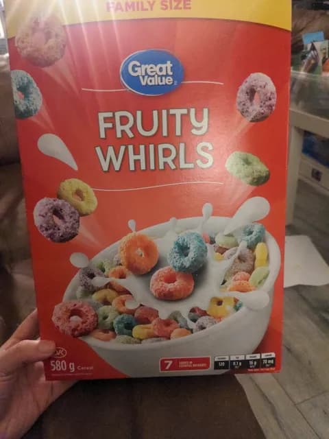 Great Value Fruity Whirls Cereal