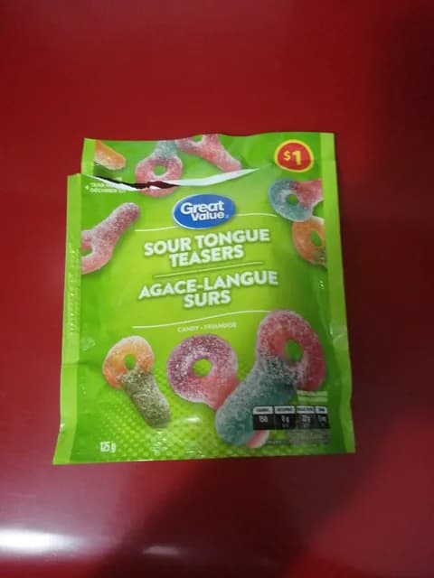 Great Value Sour Tongue Teasers Candy