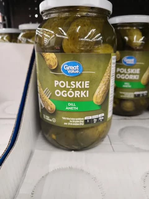 Great Value Polskie Ogorki Dill Aneth