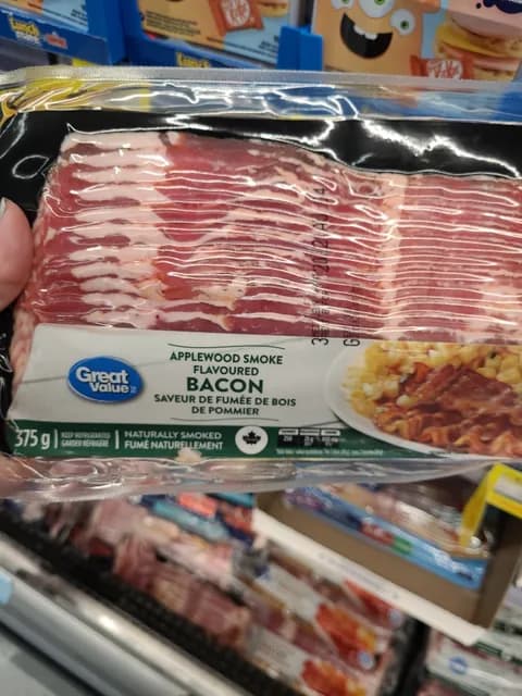 Great Value Applewood Smoke Flavoured Bacon