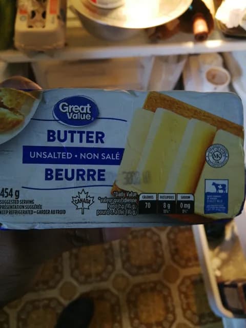 Great Value Unsalted Butter