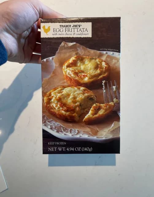 Trader Joe'S Egg Frittata With Swiss Cheese & Cauliflower