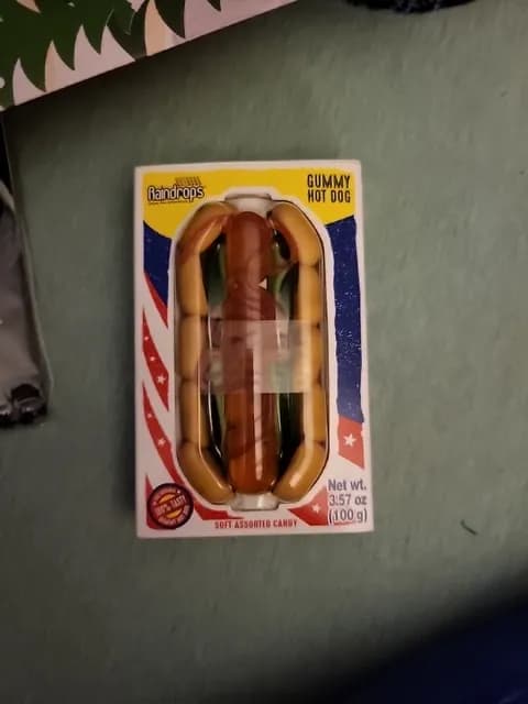Raindrops Gummy Hot Dog Soft Assorted Candy