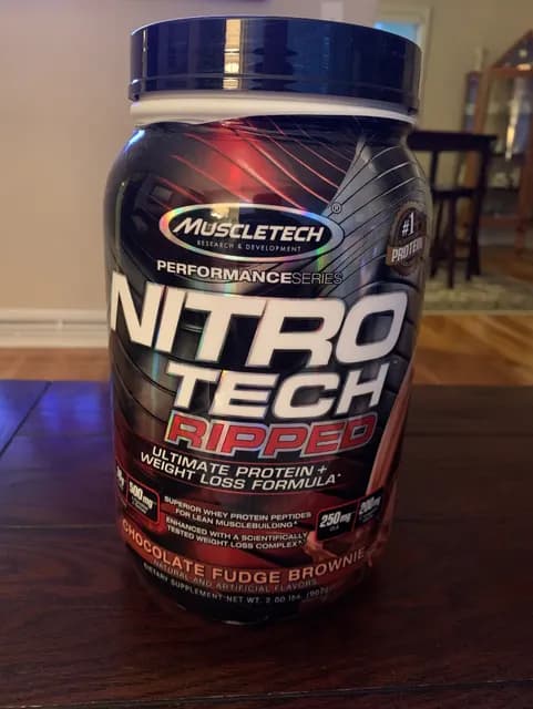 Muscletech Nitro Tech Ripped Chocolate Fudge Brownie