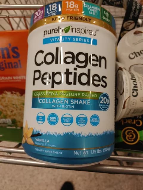 Purely Inspired Vitality Series Collagen Peptides Vanilla Collagen Shake
