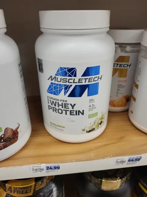 Muscletech 100% Grass-Fed Deluxe Vanilla Whey Protein