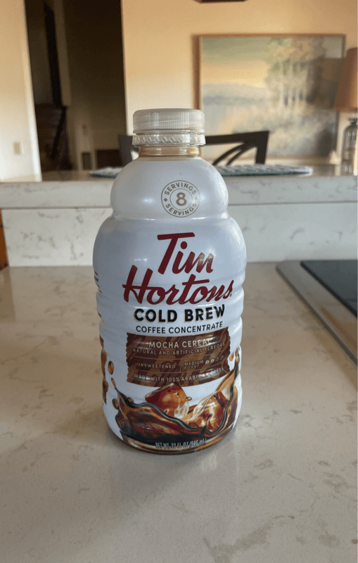 Tim Hortons Cold Brew Coffee Concentrate Mocha Cereal