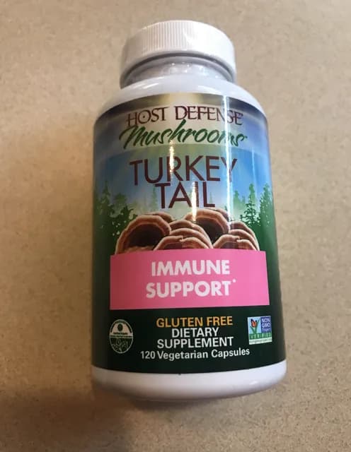 Host Defense Turkey Tail Mushrooms Immune Support 120 Vegetarian Capsules