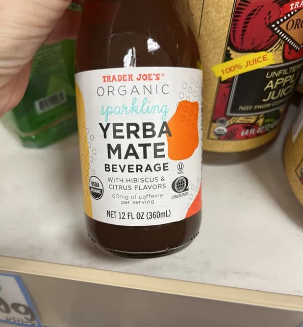Trader Joe'S Organic Sparkling Yerba Mate Beverage