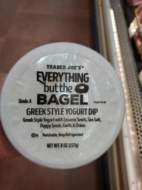 Trader Joe's Everything But The Bagel Greek Style Yogurt Dip