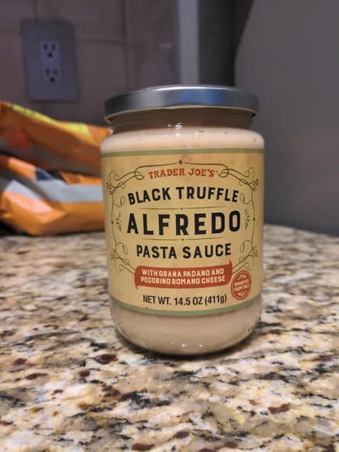 Trader Joe's Black Truffle Alfredo Pasta Sauce