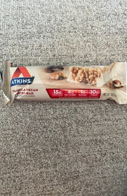 Atkins Vanilla Pecan Crisp Bar