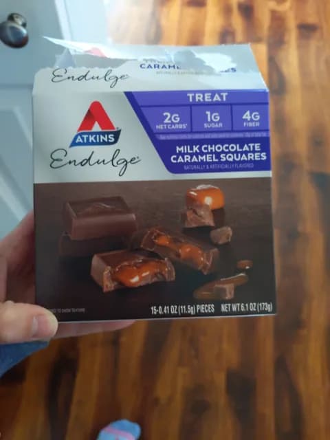 Atkins Endulge Milk Chocolate Caramel Squares