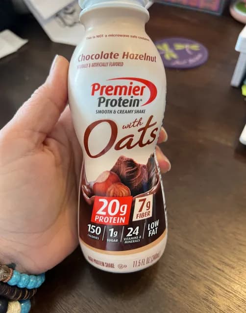 Premier Protein Smooth & Creamy Shake With Oats Chocolate Hazelnut