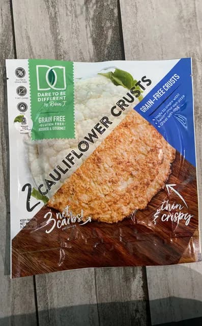 Dare To Be Different By Robin J. 2 Cauliflower Crusts Grain-Free Crusts