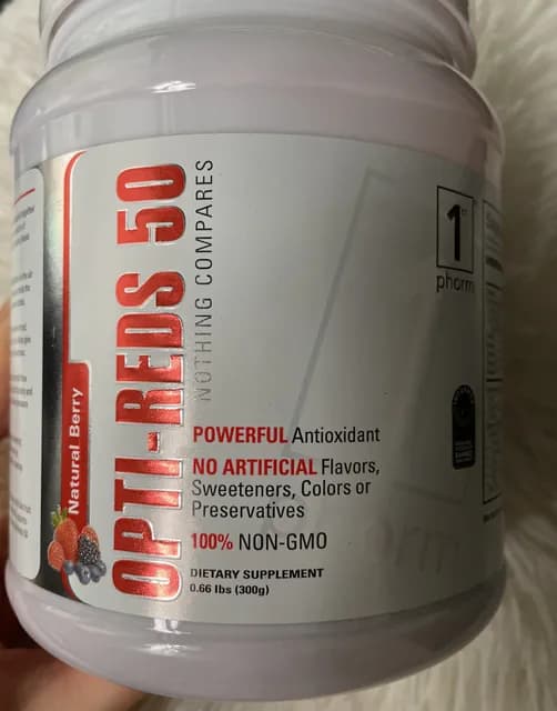 1St Phorm Opti-Reds 50 Natural Berry Dietary Supplement