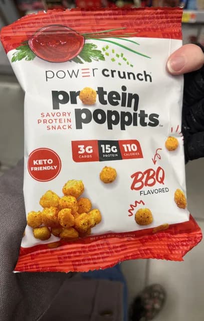 Power Crunch Protein Poppits Bbq Flavored