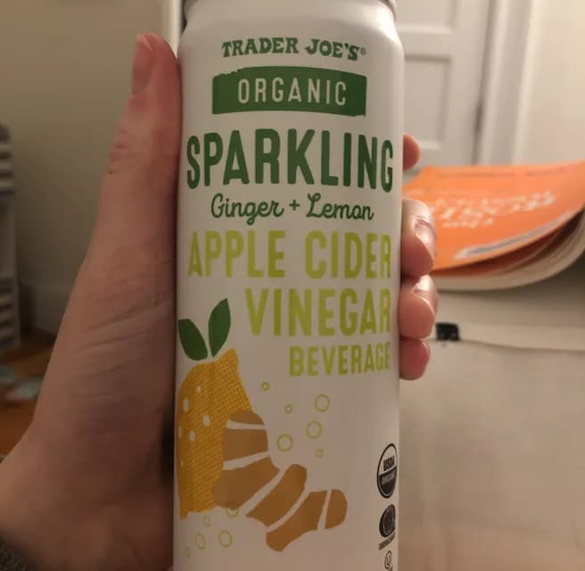 Trader Joe's Organic Sparkling Ginger + Lemon Apple Cider Vinegar Beverage