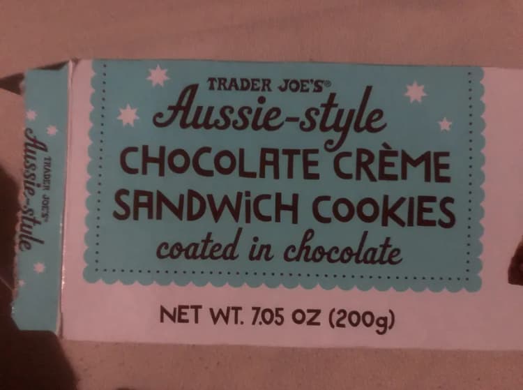 Trader Joe's Aussie-style Chocolate Creme Sandwich Cookies