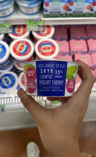 Trader Joe'S Icelandic Style Skyr Low Fat Yogurt Cherry