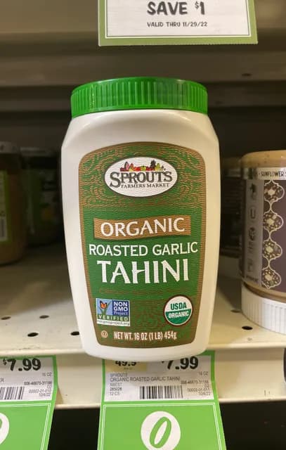 Sprouts Farmers Market Organic Roasted Garlic Tahini