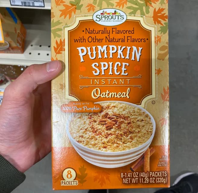 Sprouts Farmers Market Pumpkin Spice Instant Oatmeal