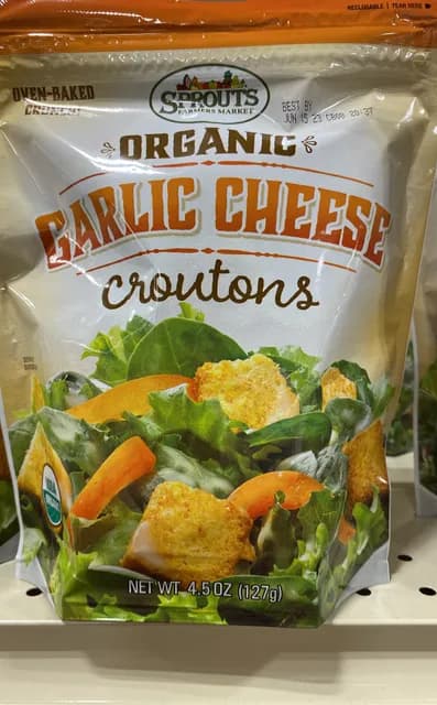 Sprouts Farmers Market Organic Garlic Cheese Croutons