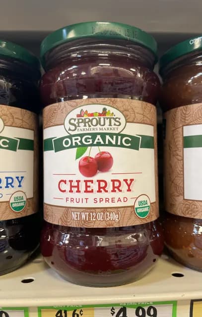 Sprouts Farmers Market Organic Cherry Fruit Spread