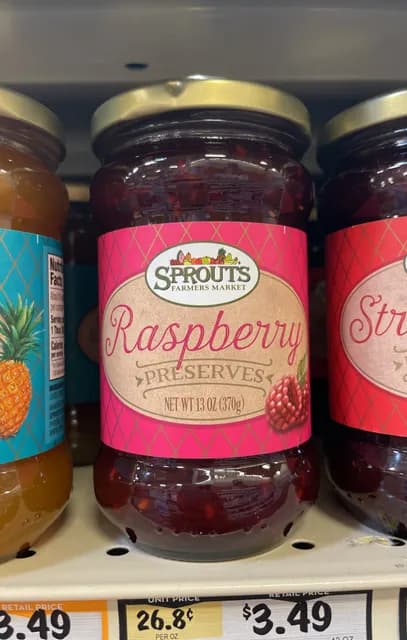 Sprouts Farmers Market Raspberry Preserves