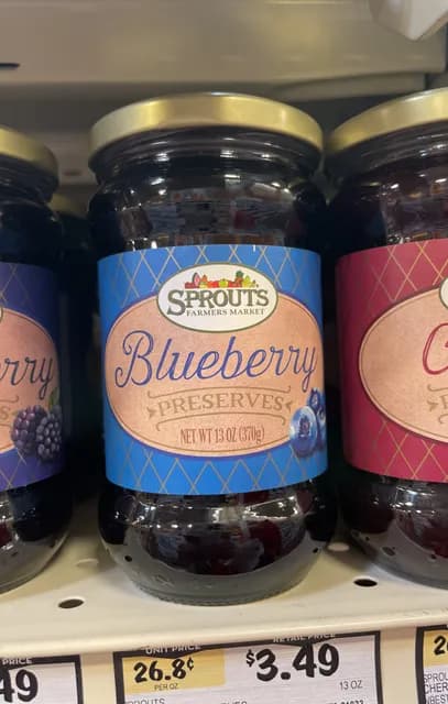 Sprouts Farmers Market Blueberry Preserves