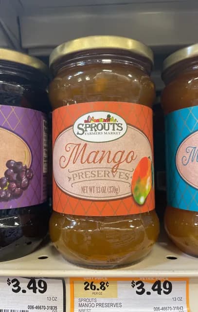 Sprouts Farmers Market Mango Preserves