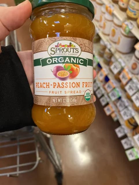 Sprouts Farmers Market Organic Peach-Passion Fruit Fruit Spread