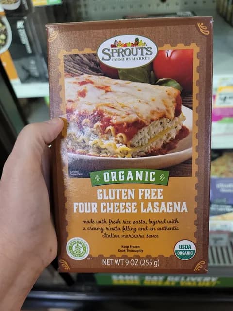 Sprouts Farmers Market Organic Gluten Free Four Cheese Lasagna