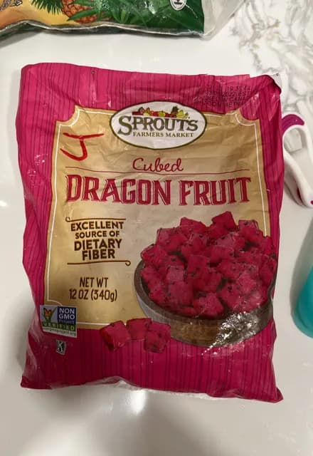 Sprouts Farmers Market Cubed Dragon Fruit