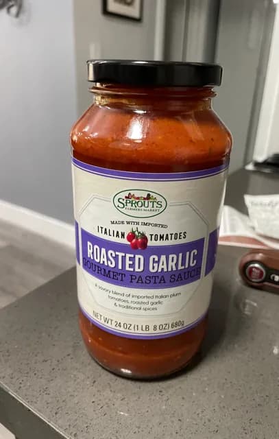 Sprouts Farmers Market Roasted Garlic Gourmet Pasta Sauce