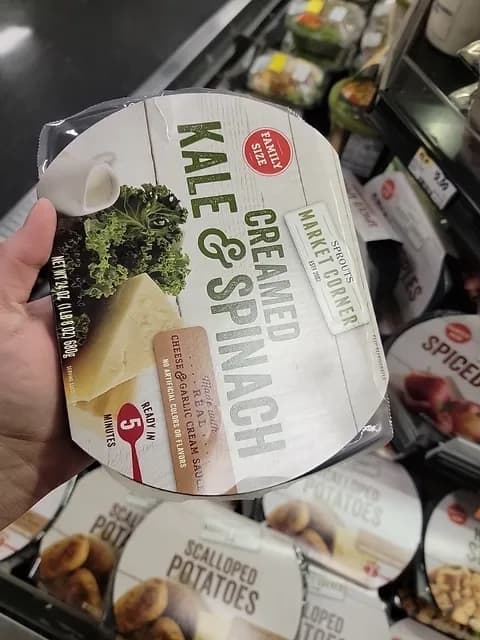Sprouts Market Corner Creamed Kale & Spinach