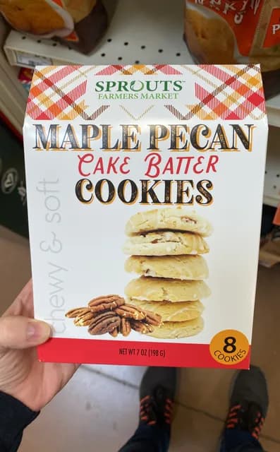 Sprouts Farmers Market Maple Pecan Cake Batter Cookies