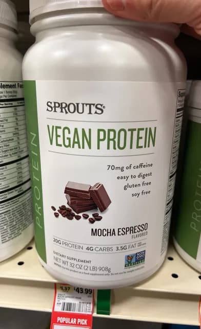 Sprouts Vegan Protein Mocha Espresso