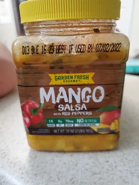 Garden Fresh Gourmet Mango Salsa With Red Peppers