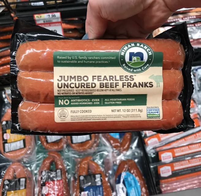 Niman Ranch Jumbo Fearless Uncured Beef Franks