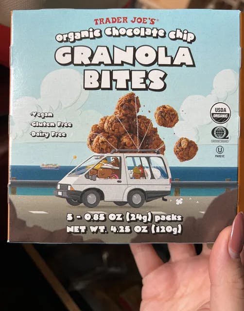 Is it Shellfish Free? Trader Joe’s Organic Chocolate Chip Granola Bites