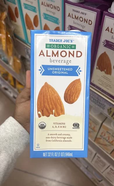 Trader Joe'S Organic Almond Beverage Unsweetened Original
