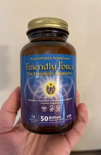 Healthforce Superfoods Friendly Force Probiotic Supplement Vegan Caps
